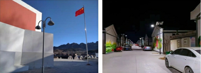 欧普照明捐赠的智慧道路照明产品